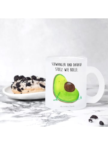 Mr. & Mrs. Panda Tee Tasse Avocado Schwangerschaft mit Spruch in Transparent