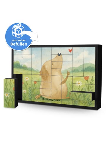 Mr. & Mrs. Panda Adventskalender Hund Liebe Design ohne Spruch in Weiß