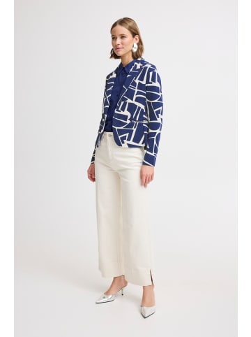 b. young Blazer BYRIZETTA Regular fit in Med Blue Geo