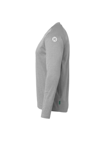 Kempa Langarmshirt Performance in dark grau melange