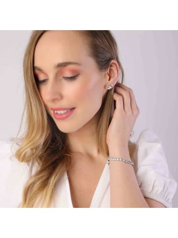 Lucardi 925 Silber Ohrringe Rund