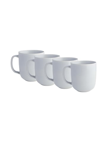 Butlers 4x Tasse mit Henkel 400ml CASA NOVA in Grau