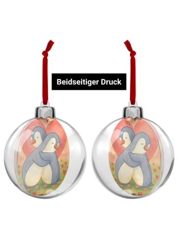 Mr. & Mrs. Panda Christbaumkugel Pinguine Kuscheln Design ohne S... in Weiß