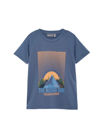 Color Kids T-Shirt COTshirt W. PrintS/S, Boy in Blau