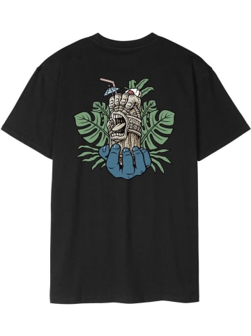 Santa Cruz T-Shirt "Tiki Hand Strip T-Shirt" in Schwarz