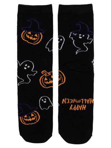 United Labels Halloween Socken Kürbis & Geist Sneaker Strümpfe in schwarz