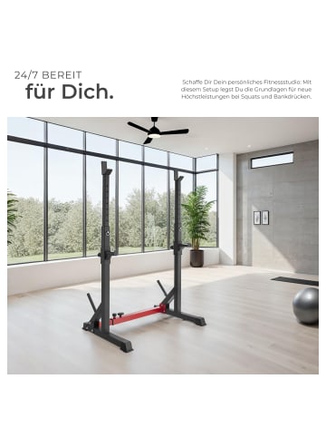 tectake Fitnessbank, bodenschonende Kunststoffkappen, multifunktional
