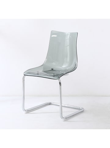 home24 Freischwinger MENSIKU 2er-Set in Lichtgrau