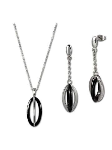 Amello Schmuckset Silber Edelstahl (Stainless Steel)