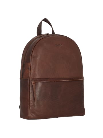 mano Don Paolo Rucksack Leder 41 cm Laptopfach in braun