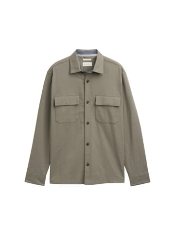 Tom Tailor Langarm FreizeitHemd für Herren in olive
