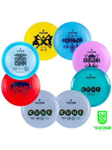 Viking discs 8er-Set: Disc Golf Starter Scheiben in Mehrfarbig