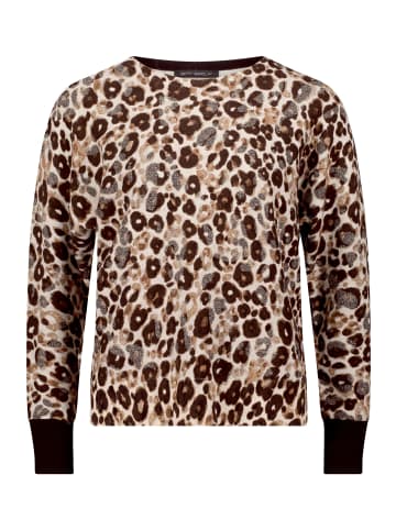 Betty Barclay Strickpullover mit Jacquard in Taupe/Beige
