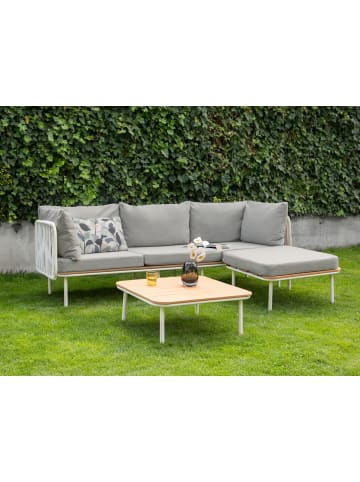 Beliani 3-tlg Lounge Set SENISE in Grau/Weiß