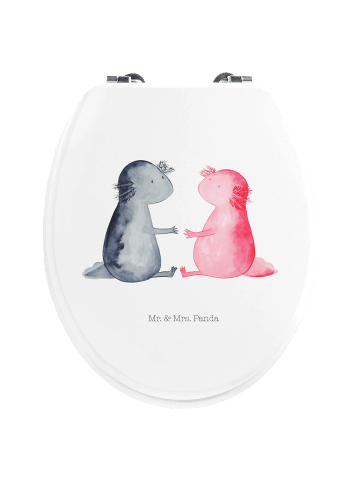 Mr. & Mrs. Panda Toilettensitz Axolotl Liebe ohne Spruch in Weiß