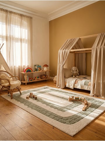 KADIMA DESIGN Teppich Kinderzimmer Kinder-Motiv Kinderzimmer pflegeleicht Spielzimmer in Creme