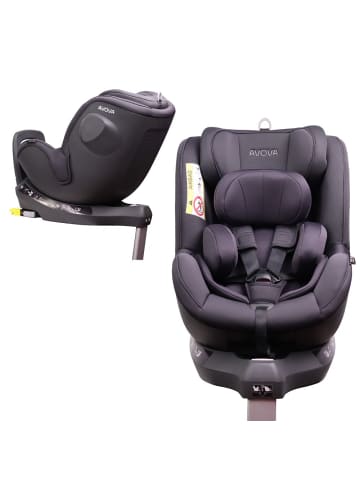 AVOVA Reboarder-Kindersitz Sperber-Fix i-Size 40 cm - 105 in grau