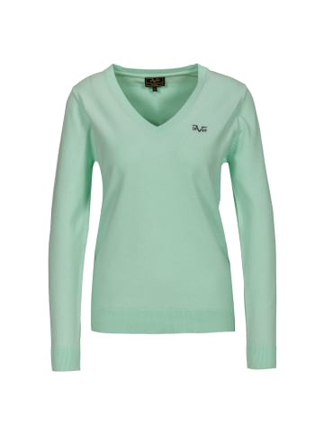 19V69 Italia by Versace V-Ausschnitt-Pullover Karolina in blau