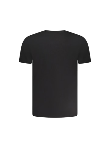 Aeronautica Militare Schwarzes Baumwoll-T-Shirt
