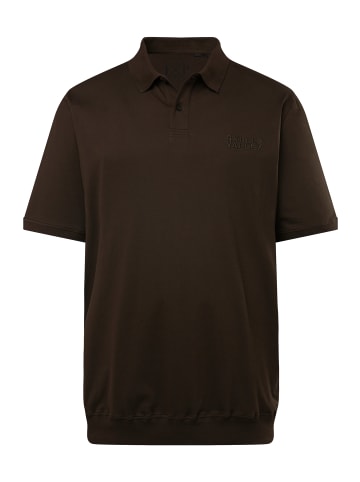JP1880 Poloshirt in dunkelbraun