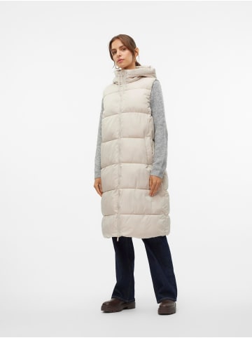 Vero Moda Steppweste in Pumice Stone
