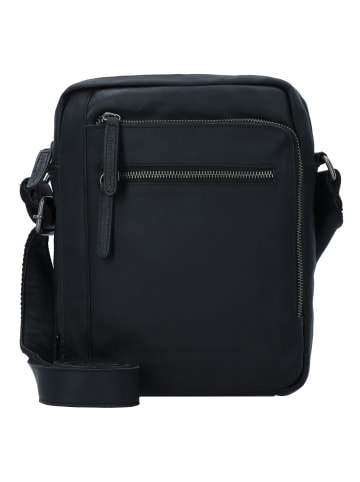 The Chesterfield Brand Wax Pull Up Umhängetasche Leder 21 cm schwarz
