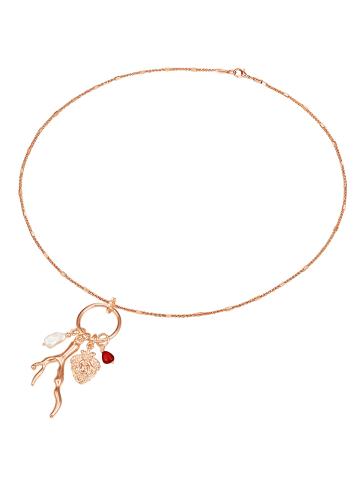 Lulu & Jane Kette aus Metall-Legierung in roségold