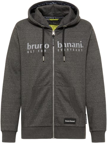 Bruno Banani Sweatjacke ALBERT in Anthrazit / Melange