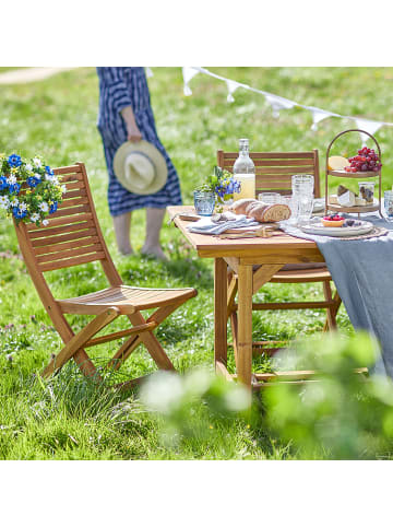 Butlers Gartenstuhl SOMERSET 2er-Set in Braun