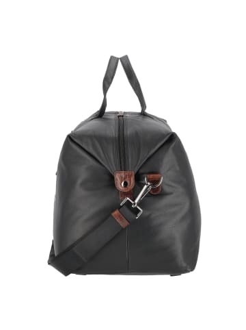 Bugatti Corso DeLuxe Weekender Reisetasche Leder 52 cm schwarz