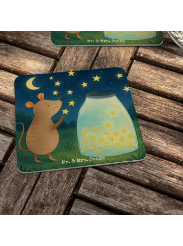 Mr. & Mrs. Panda Tischuntersetzer Maus Sterne Design ohne Spruch in Weiß