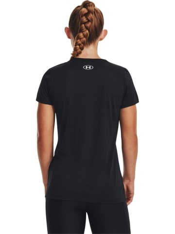 Under Armour Shirt "UA Tech Script Kurzarm-Oberteil" in Schwarz