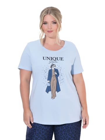 MIAMODA Shirt in quellenblau