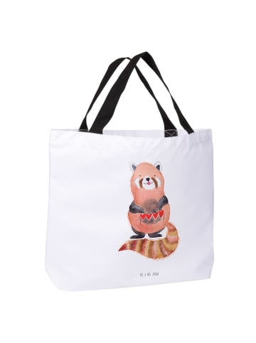 Mr. & Mrs. Panda Tasche Roter Panda ohne Spruch in Weiß