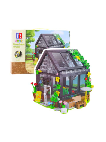 Wisam® Mini Gewächshaus Bausteine Gartenhaus 588 Teile Set