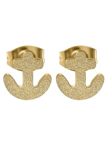 Adeliás Damen Ohrringe – Ohrstecker aus Edelstahl in gold