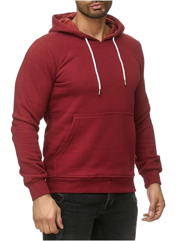 RESLAD Sweatshirt Basic Hoodie in bordeaux