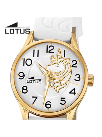 Lotus Analog-Armbanduhr Lotus Junior weiß klein (ca. 23mm)