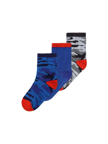 Minoti 3er. Set: Kurzsocken 13sock 22 in blau