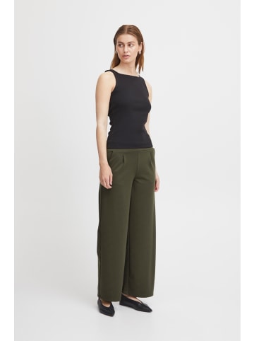 ICHI Freizeithose IHKATE Straight fit in Forest Night
