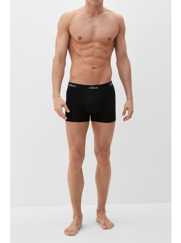 S. Oliver Boxershorts 3er Pack in Schwarz