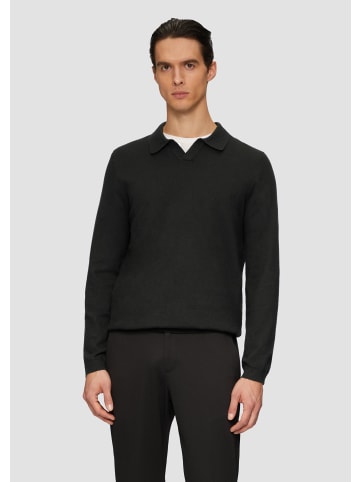 s.Oliver BLACK LABEL Strickpullover langarm in Schwarz