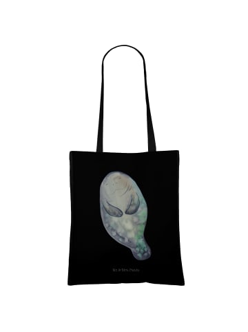 Mr. & Mrs. Panda Umhängetasche Seekuh Happy ohne Spruch in Schwarz