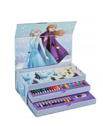 Disney Disney Frozen Malkasten mit Schublade Kreativset für junge Künstler in Blau