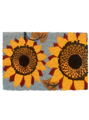 relaxdays Fußmatte "Pflanzen" in Mehrfarbig - 60 x 40 cm