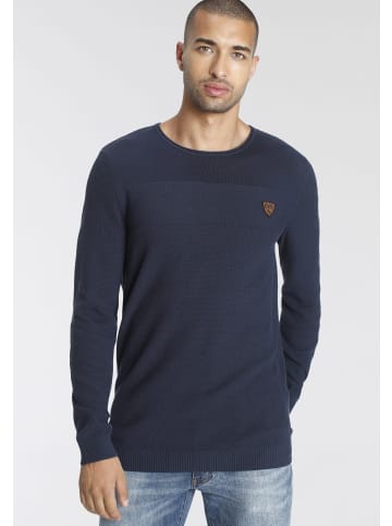 Bruno Banani Rundhalspullover in marine