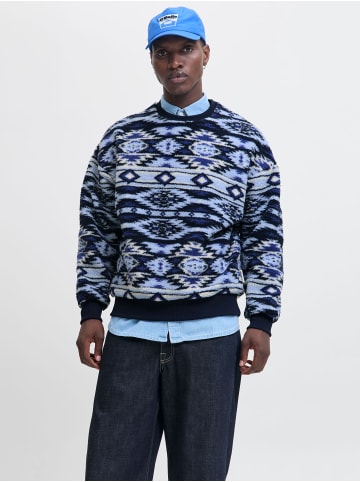 Jack & Jones Fleece Sweatshirt in Sky Captain