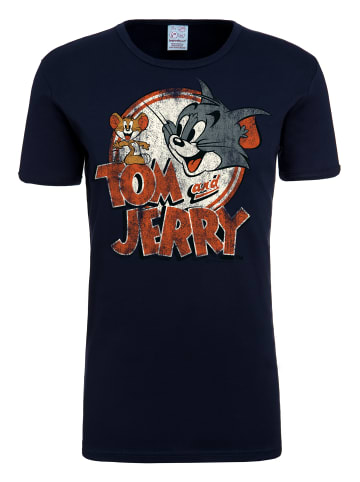 Logoshirt T-Shirt Tom & Jerry-Logo in dunkelblau