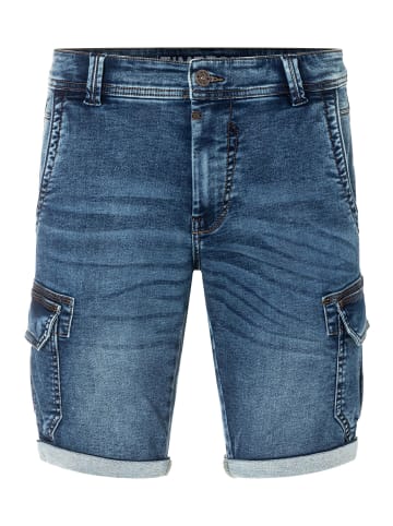 Timezone Cargo Jeans Shorts Kurze Bermuda Hose in Blau-2