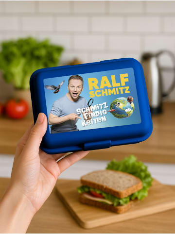 Ralf Schmitz Ralf Schmitz Brotdose Schmitzfindigkeiten Butterbrotdose Lunchbox in blau